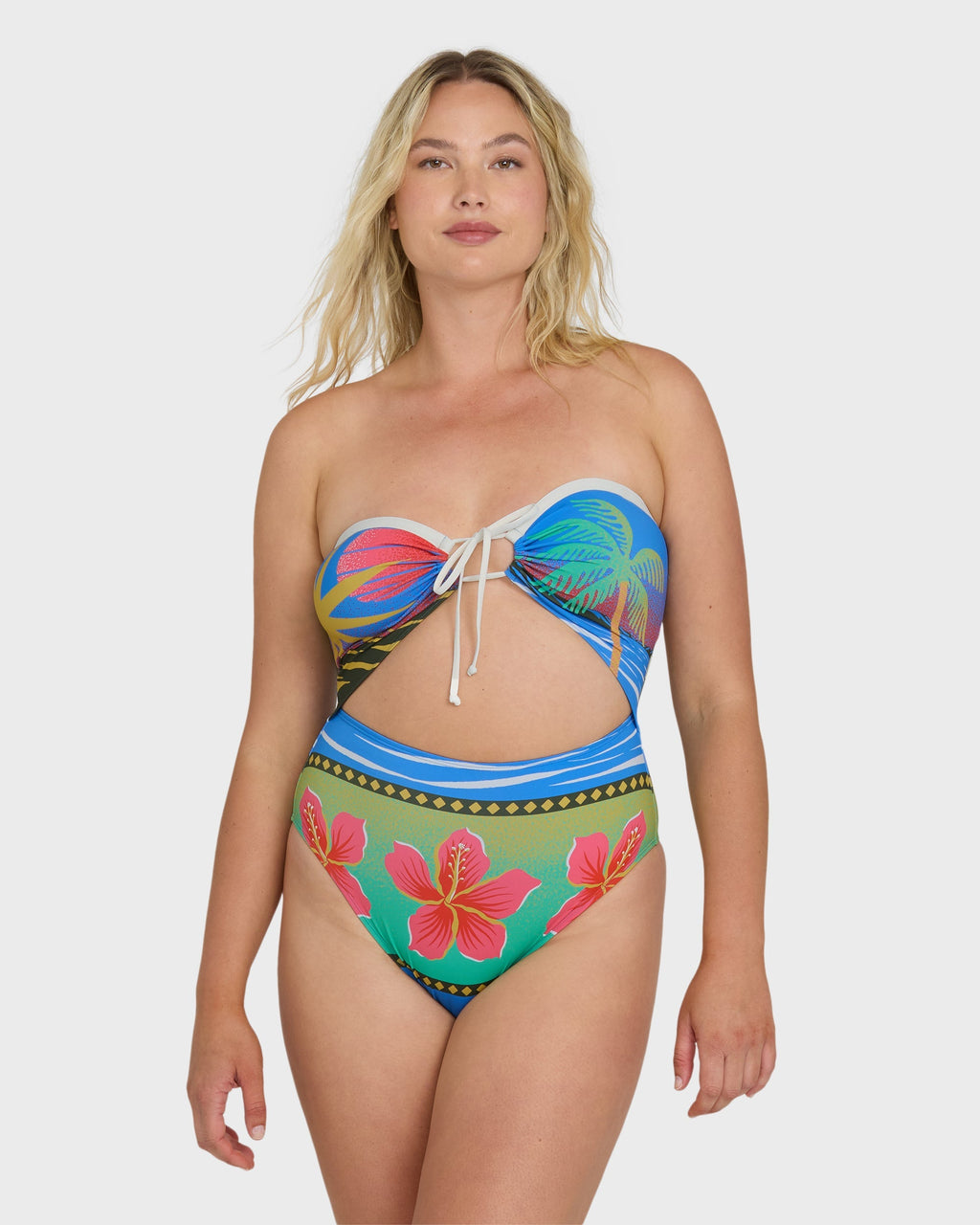 Midnight Tropics Andrew Hawaii Swimsuit - True Blue