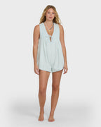 June Saltwashed Romper - Clearwater