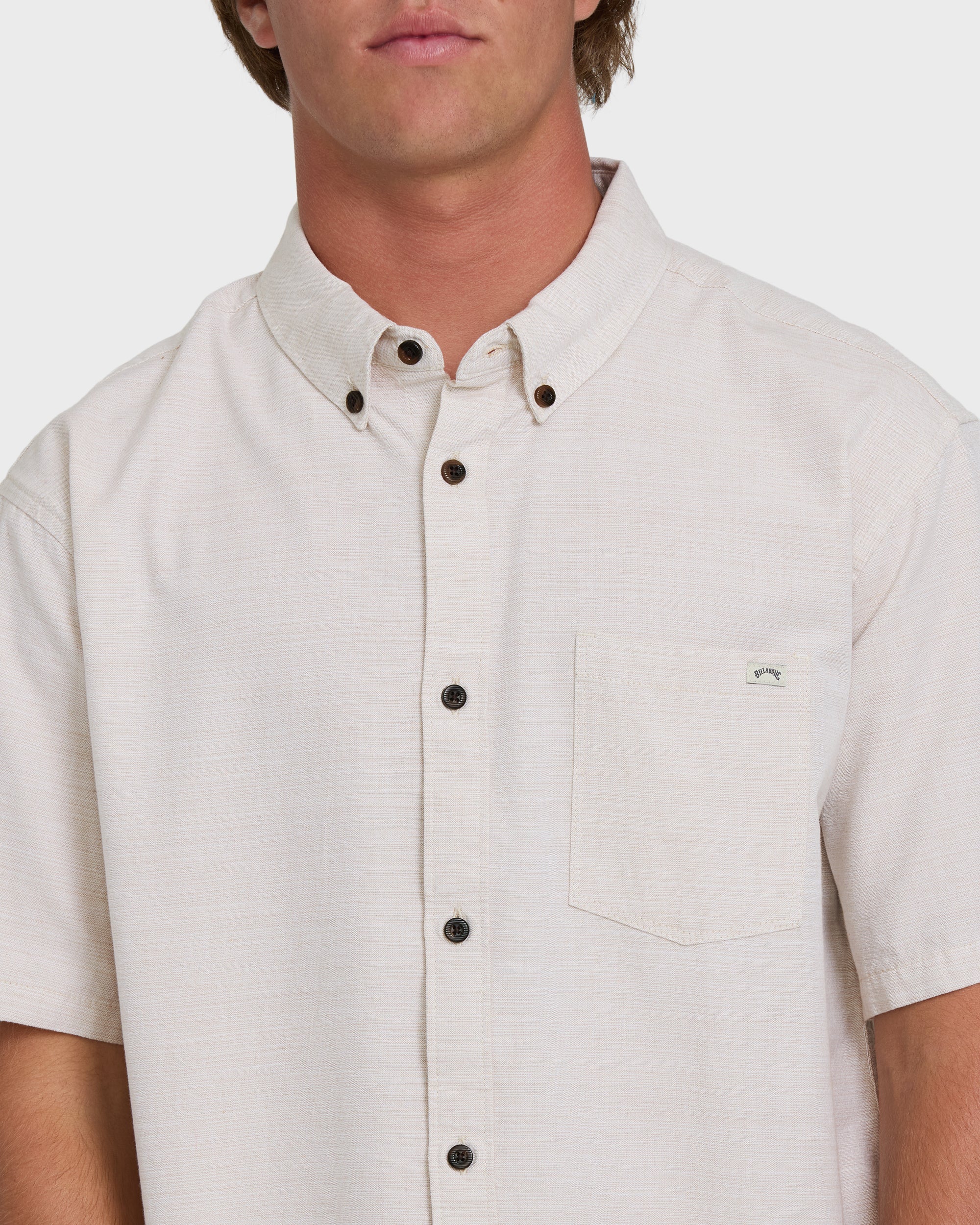 All Day Short Sleeve Woven Shirt - Khaki