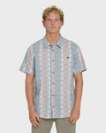 Sundays Short Sleeve Woven Shirt - Blue Fog