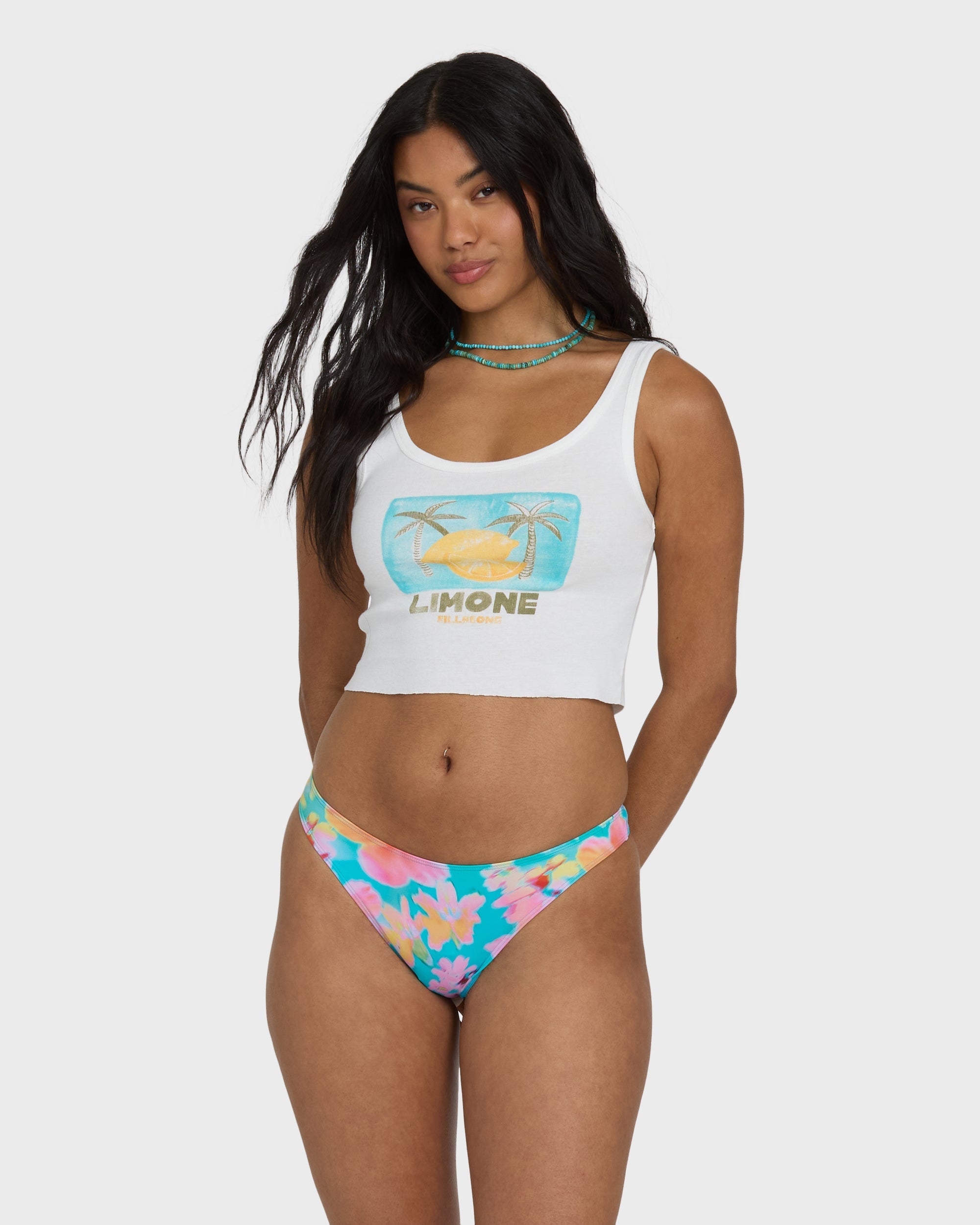 Summer Sweetness Tank Top - Salt Crystal