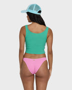 Hibiscus Minds Tank Top - Green Tropics