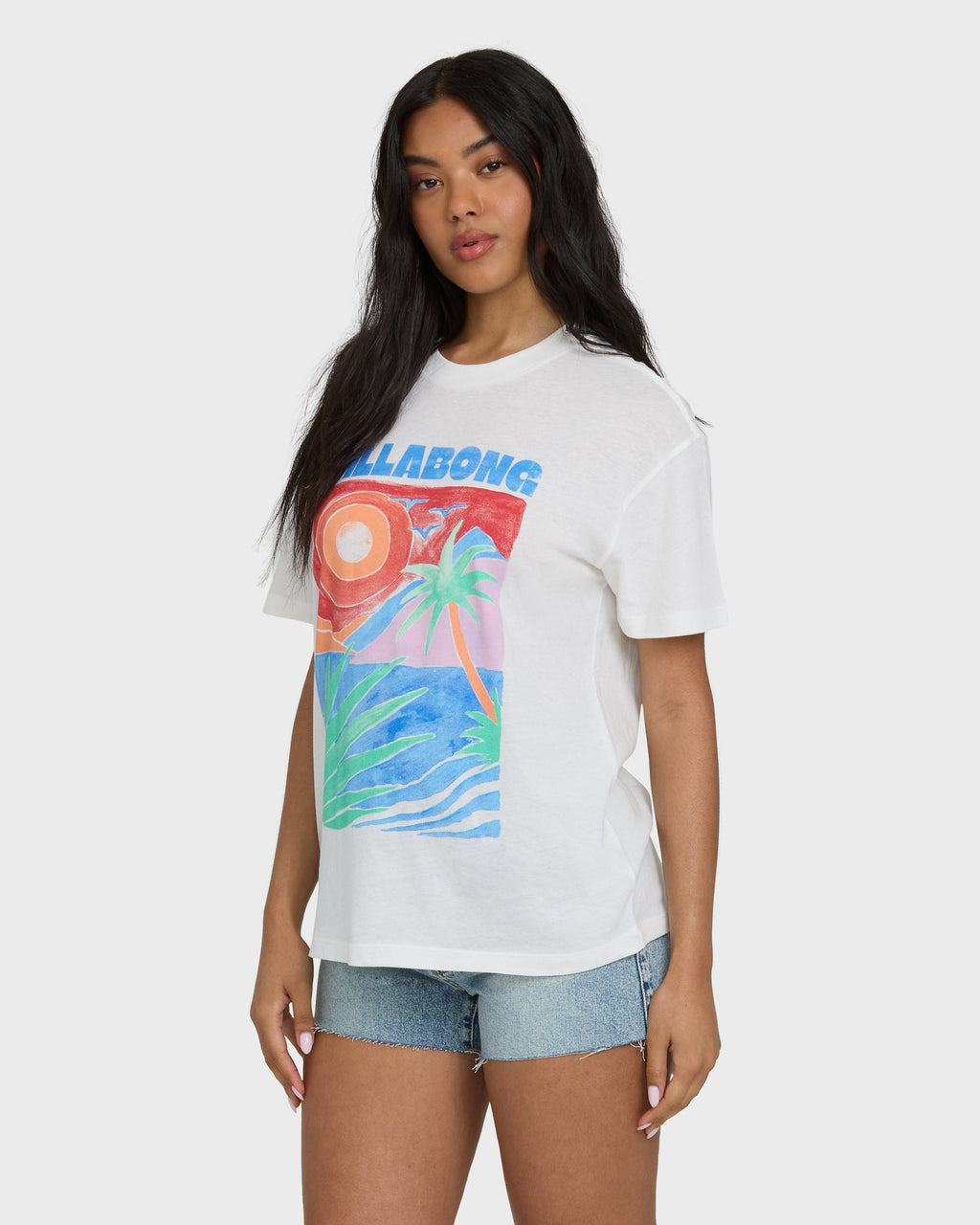 Highs And Lows Short Sleeve Knit T-Shirt - Salt Crystal