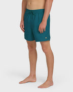 All Day Laybacks 16 Trunks - Tropical Teal