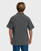A/Div Surftrek Perforated Short Sleeve Woven Shirt - Carbon