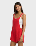 Beach Crush Romper - Fiesta Red