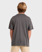 Essential Wave Washed Premium Short Sleeve Pocket Tee - Raven