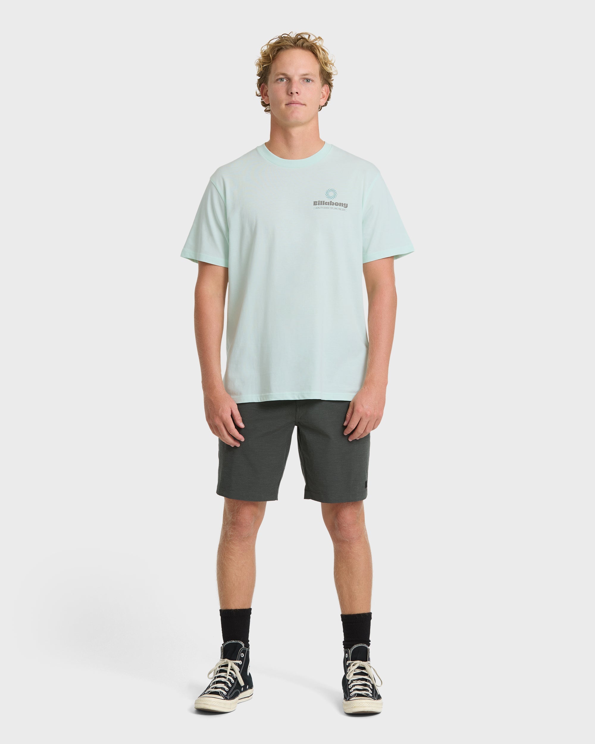 Single Fin Premium Short Sleeve T-Shirt - Sea Glass