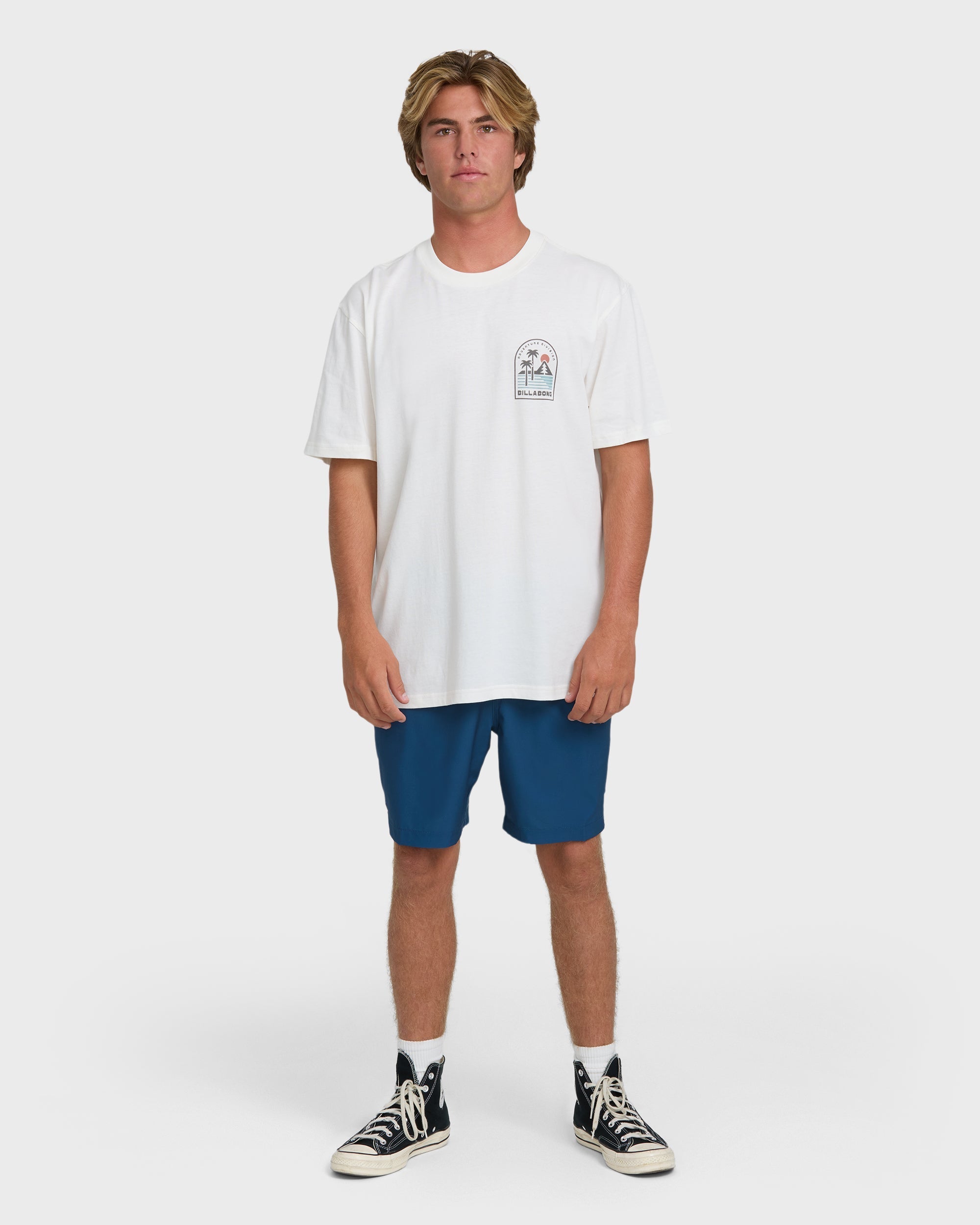 A/Div Sun Down Premium Short Sleeve Knit T-Shirt - Off White