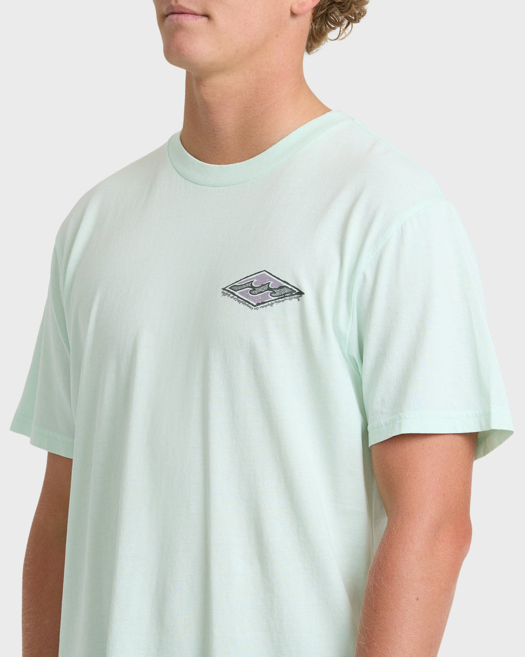 Heritage Arch Wave Washed Premium Short Sleeve Knit T-Shirt - Sea Glass