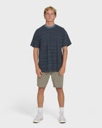 Garage Sandon Short Sleeve Knit T-Shirt - True Navy