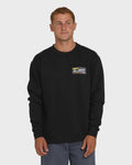 Walled Crewneck Sweatshirt  - Black