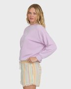 Echo Burnout Crewneck Sweatshirt - Sweet Lilac