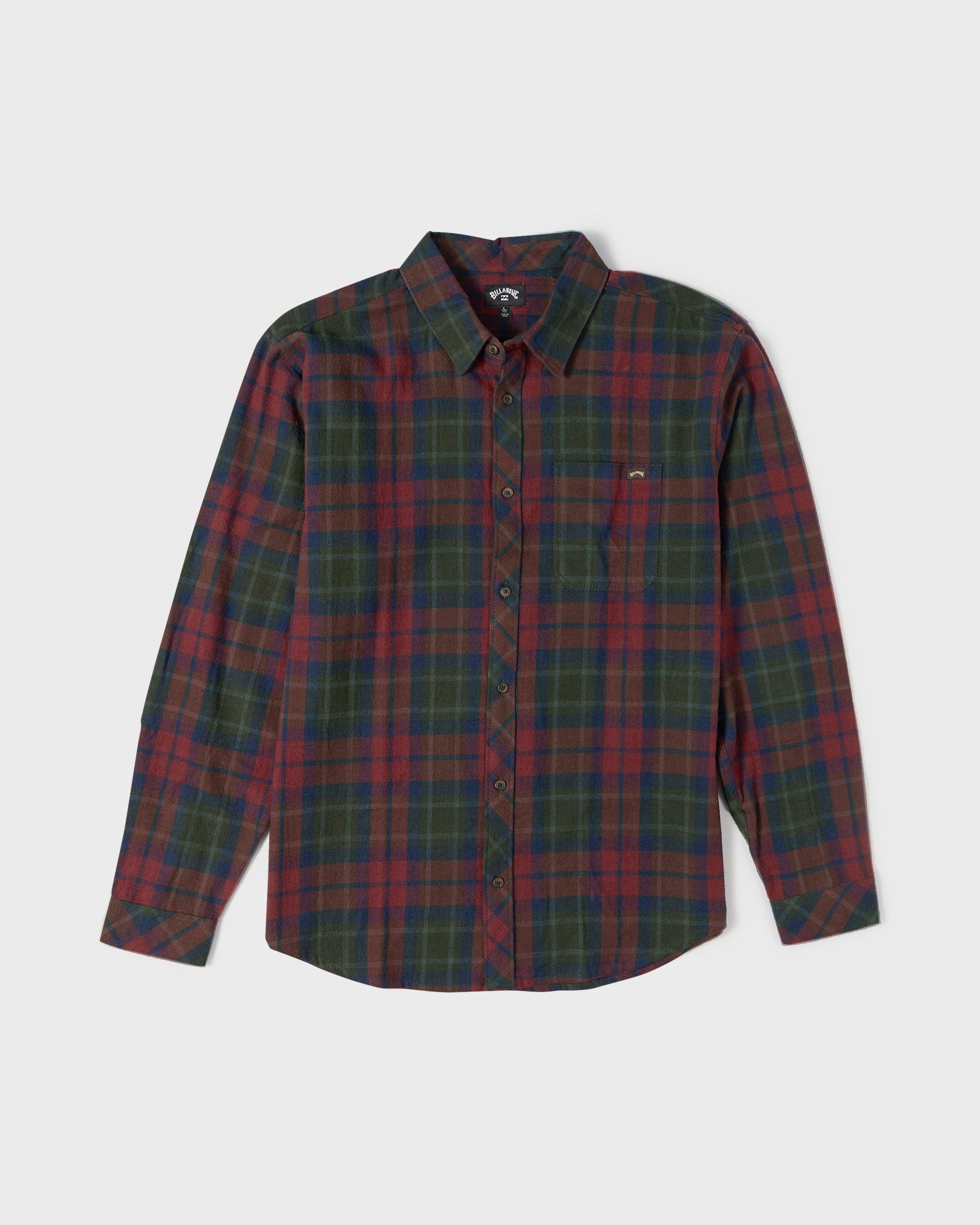 Coastline Long Sleeve Flannel Shirt - Tortoise Shell