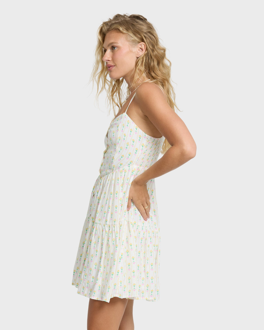 Prairie Days Mini Dress - Salt Crystal