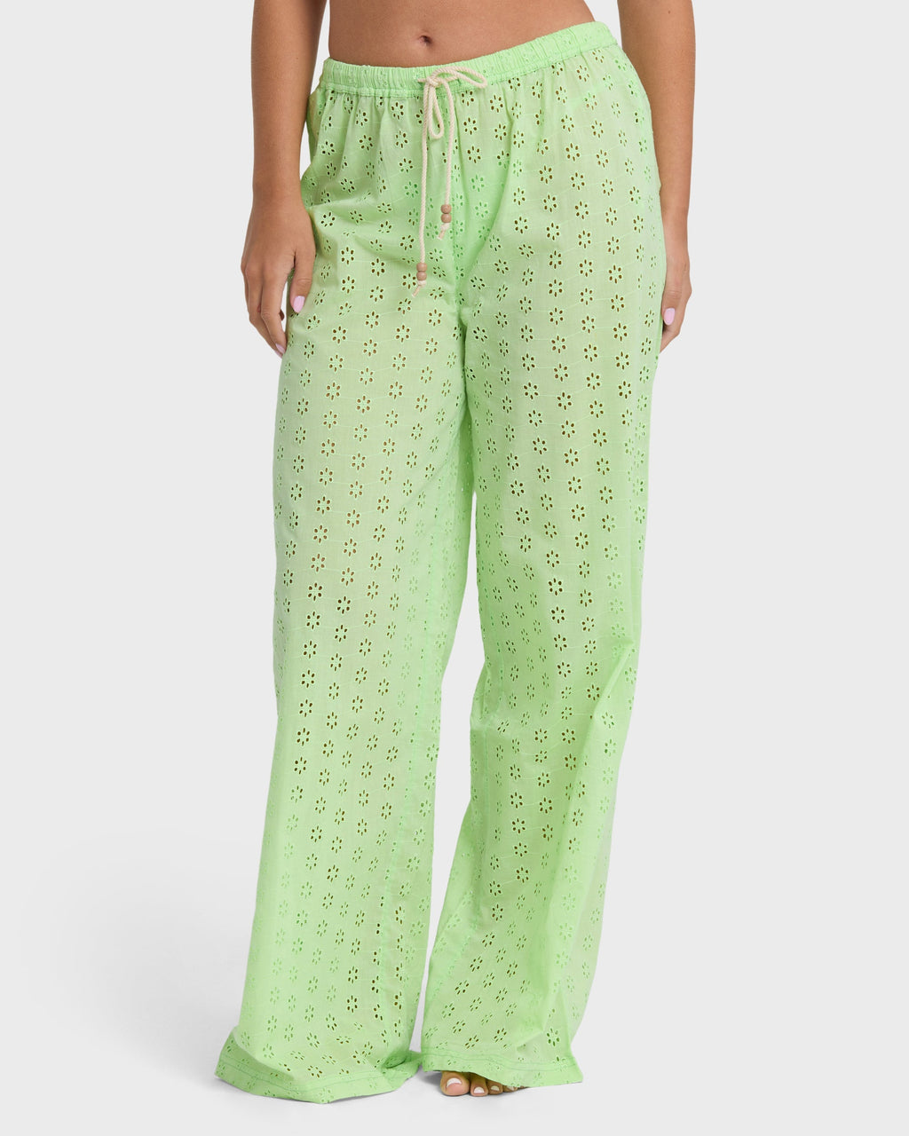 Sun Lit Cover Up Pants - Green Glow