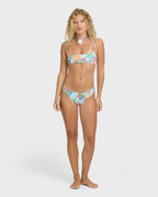 Hot Mess Jaclyn Crop Bikini Top - Blue Multi