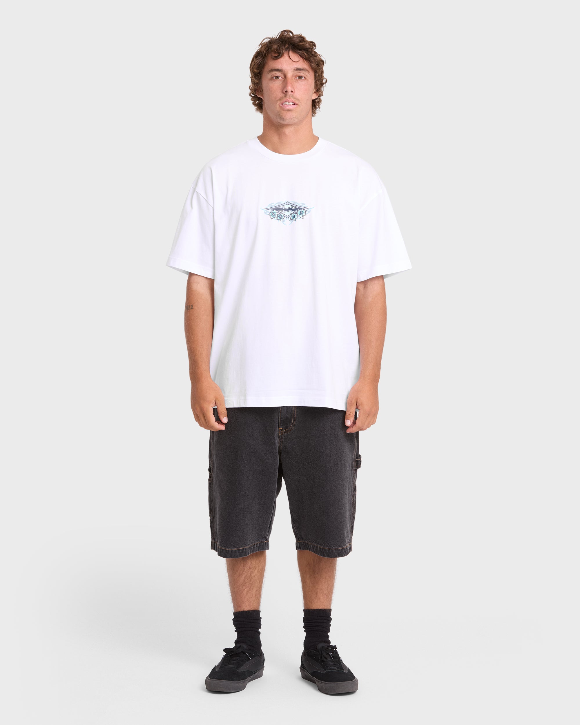 Biscus OG Short Sleeve Cotton T-Shirt - White