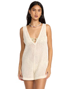 Steller Time Knit Romper - White Cap