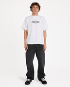 Tribal Diamonds Short Sleeve Knit T-Shirt - White